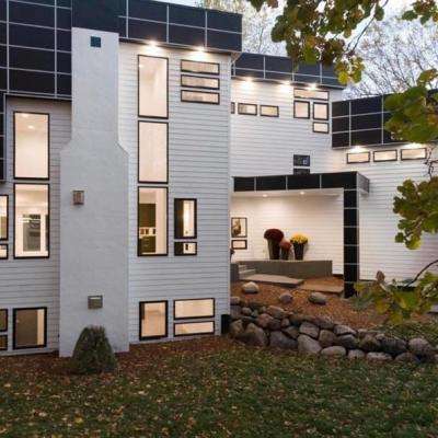 DuraPro house painting exterior home night front side