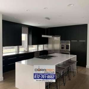 DuraPro house painting black kitchen