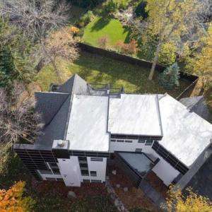 DuraPro house painting exterior home birds eye