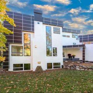 DuraPro house painting exterior home front sunset