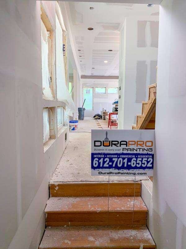 Before Image - Residential interior drywall, carpentry, painting and staining project by DuraPro Painting